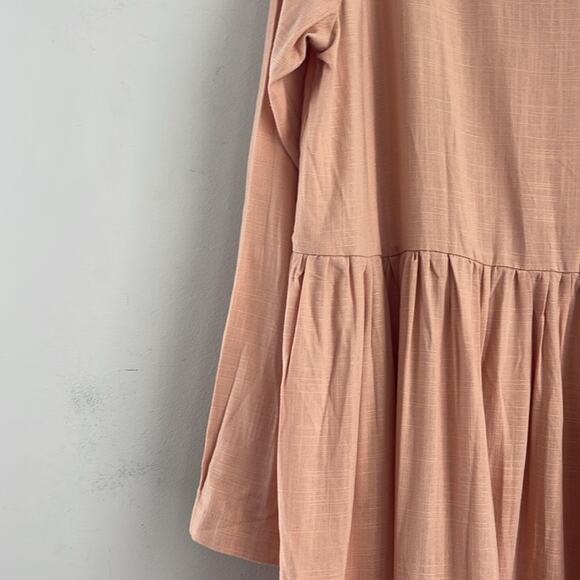 NWT Simpson Handmade Custom long sleeve modest minimal lagenlook wrap dress - Picture 4 of 6